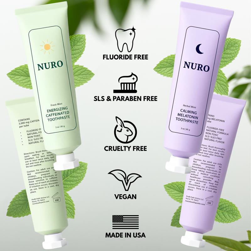 Nuro Toothpaste - Caffeine & Melatonin Infused