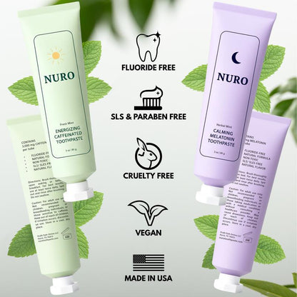 Nuro Toothpaste - Caffeine & Melatonin Infused