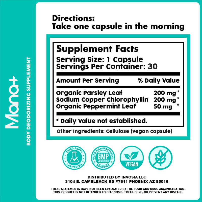 Manaplus - Body Deodorant Capsules