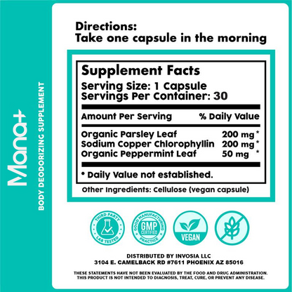 Manaplus - Body Deodorant Capsules